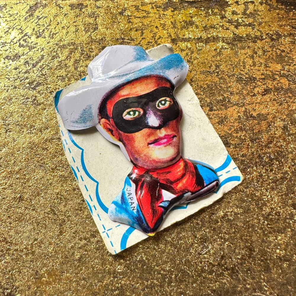 Vintage 1950's Lone Ranger Die Cut Tin Pin